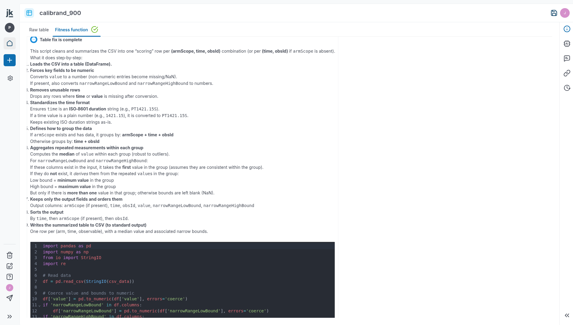 Datatable update