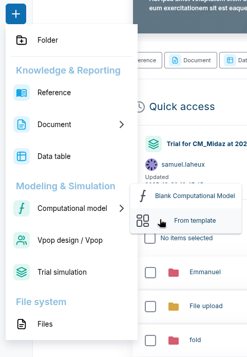 Computational Model update