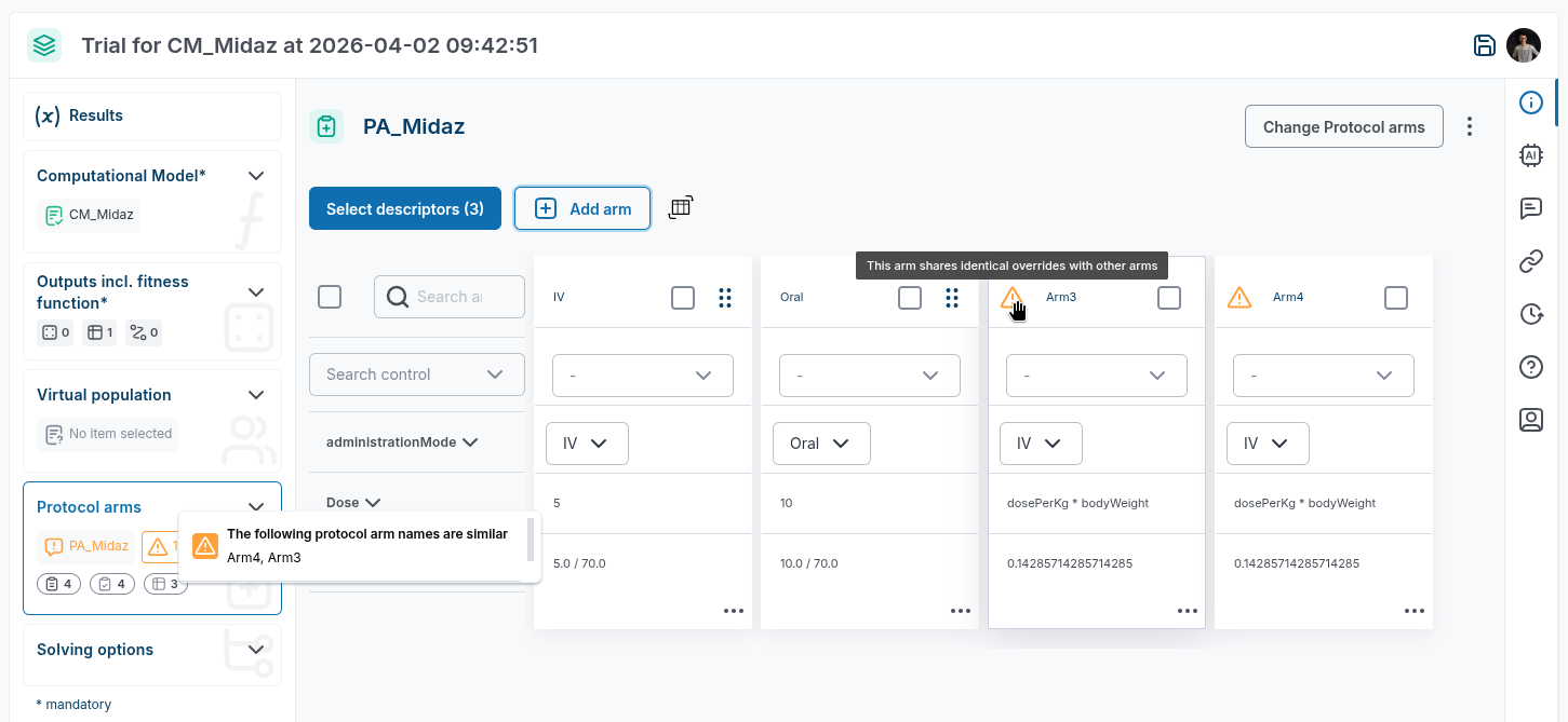 Trial &amp; Protocol update