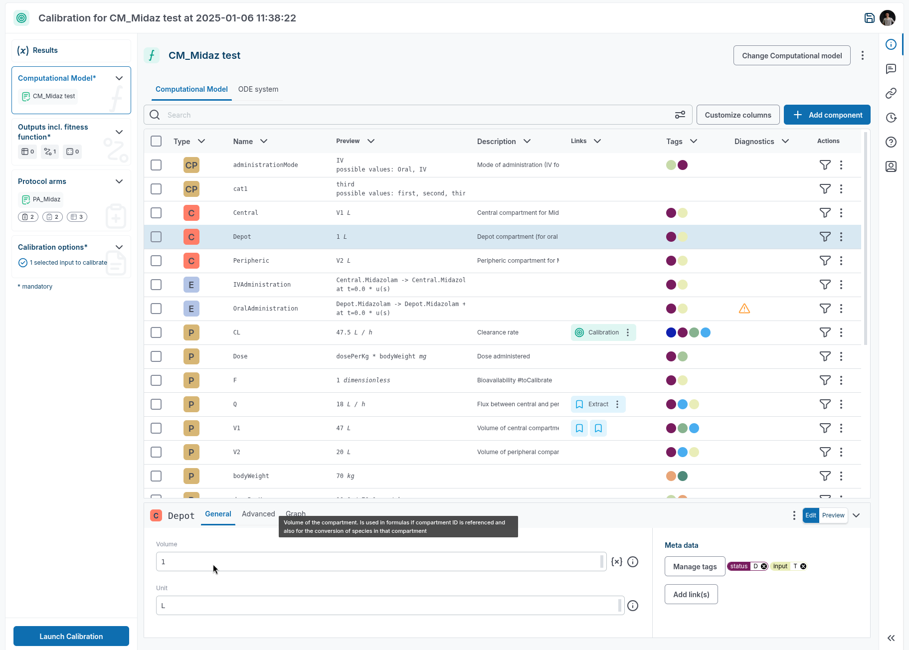 Computational Model update