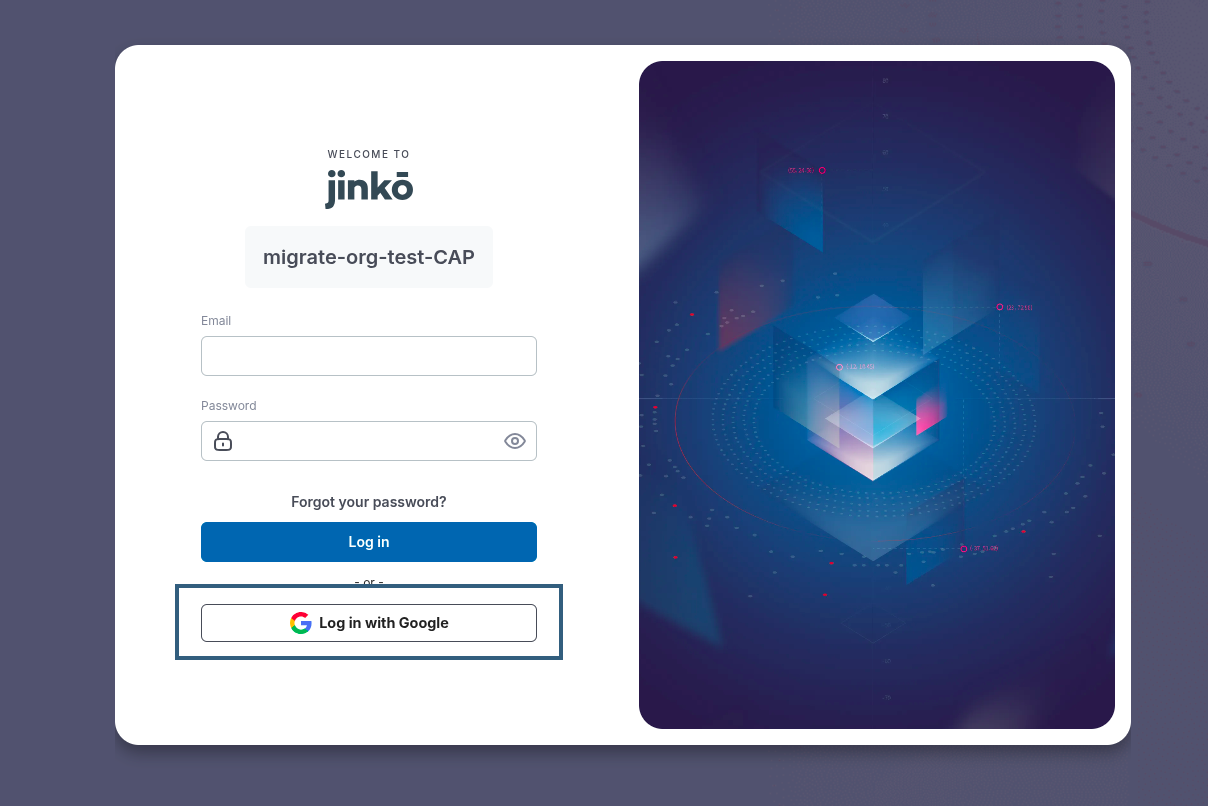 Google Sign-In in Jinkō