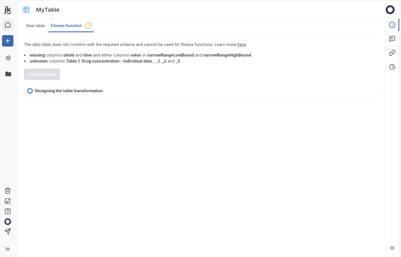 data-table-transformation