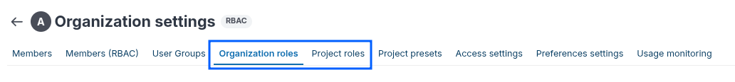 2 distinct types of roles